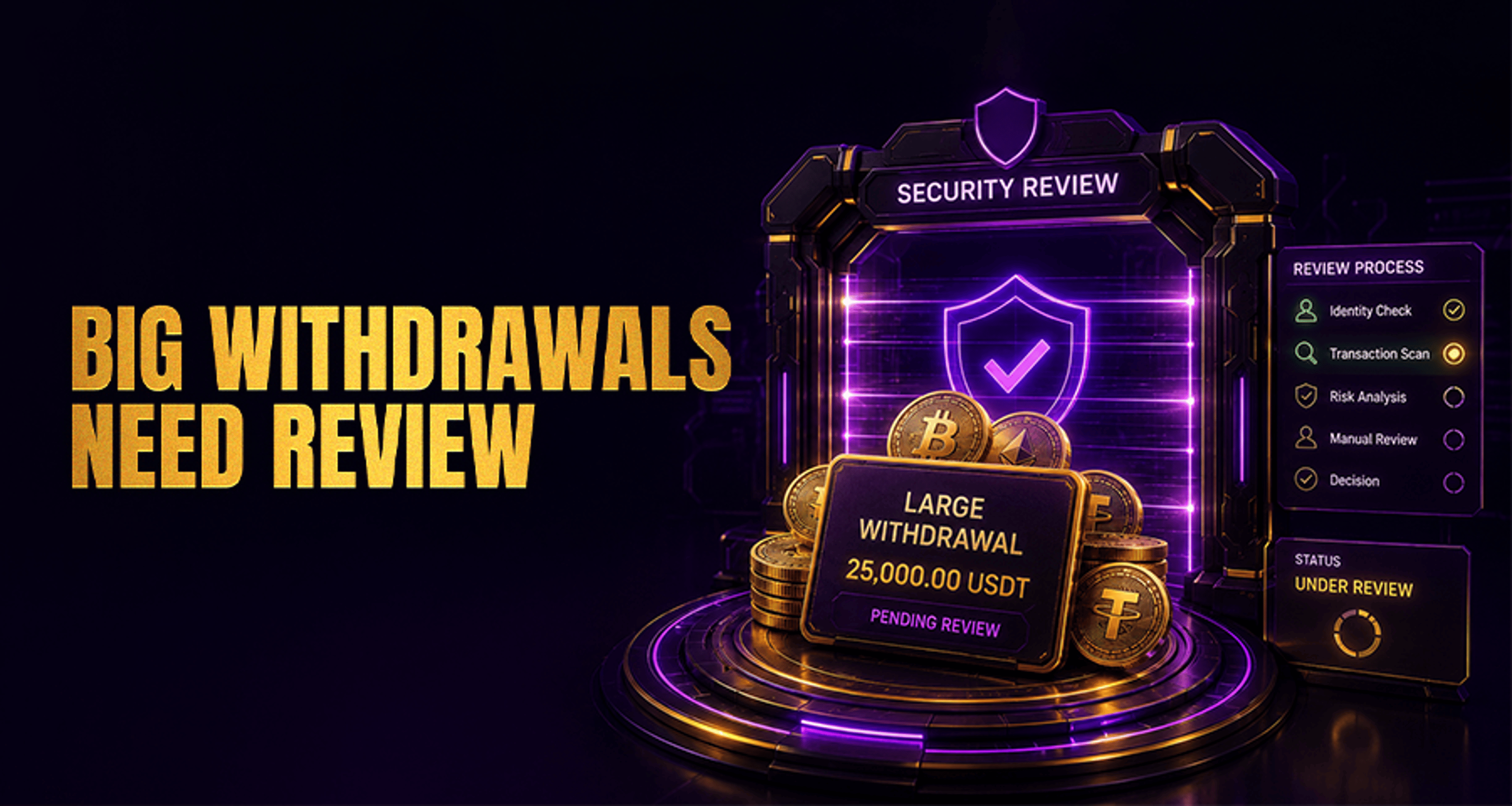 Why Large Withdrawals May Require Additional Review?