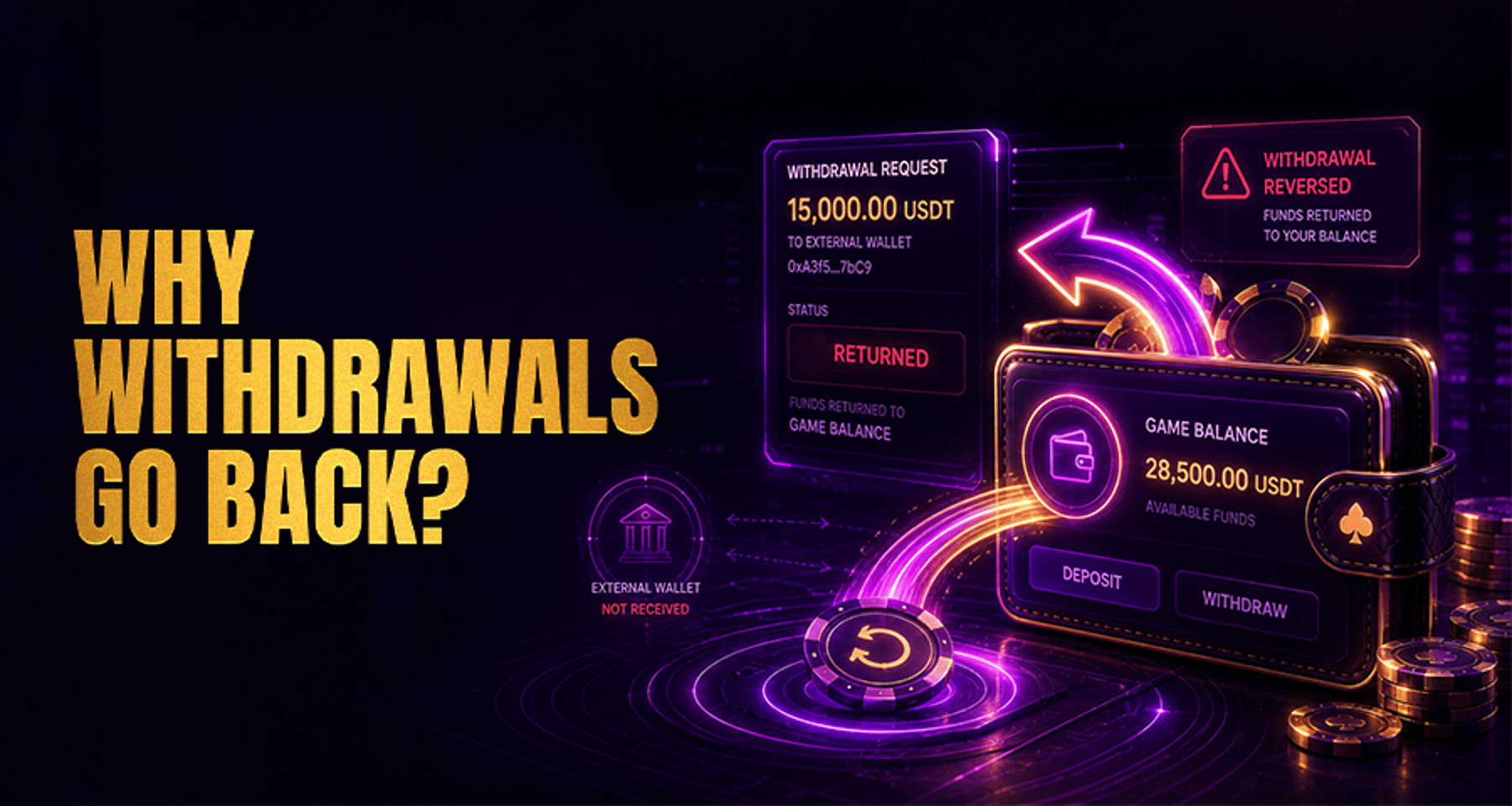 Why a Withdrawal Is Returned to Your Casino Balance?
