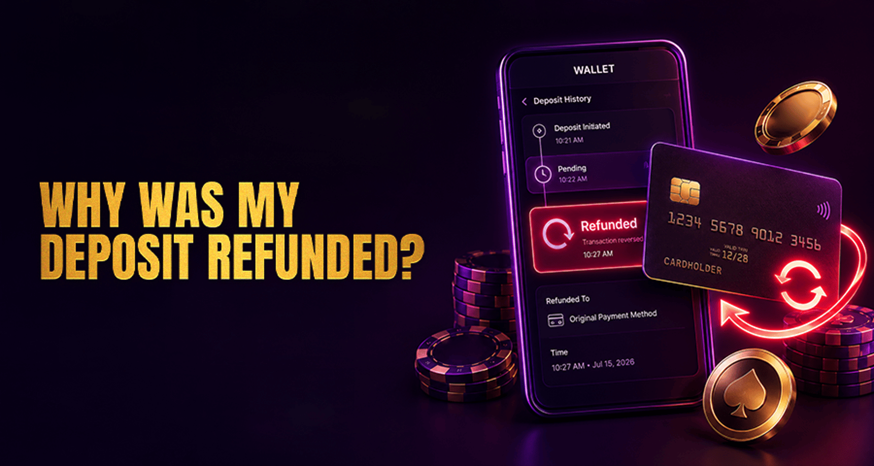 Casino Deposit Reversed or Refunded: Common Reasons Explained