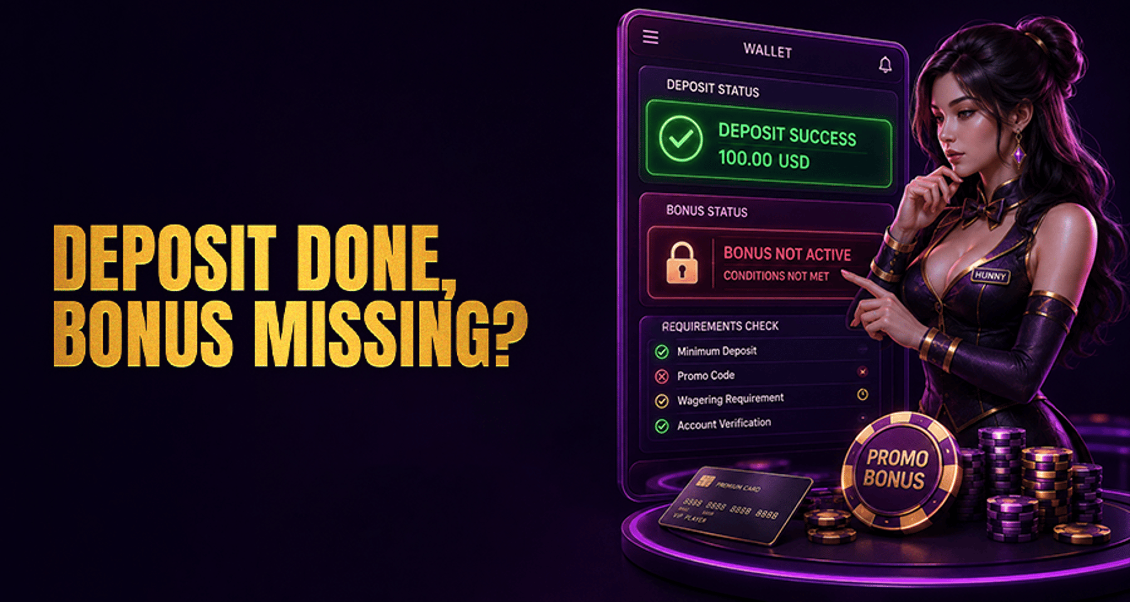 Why Your Bonus Did Not Activate After Deposit?