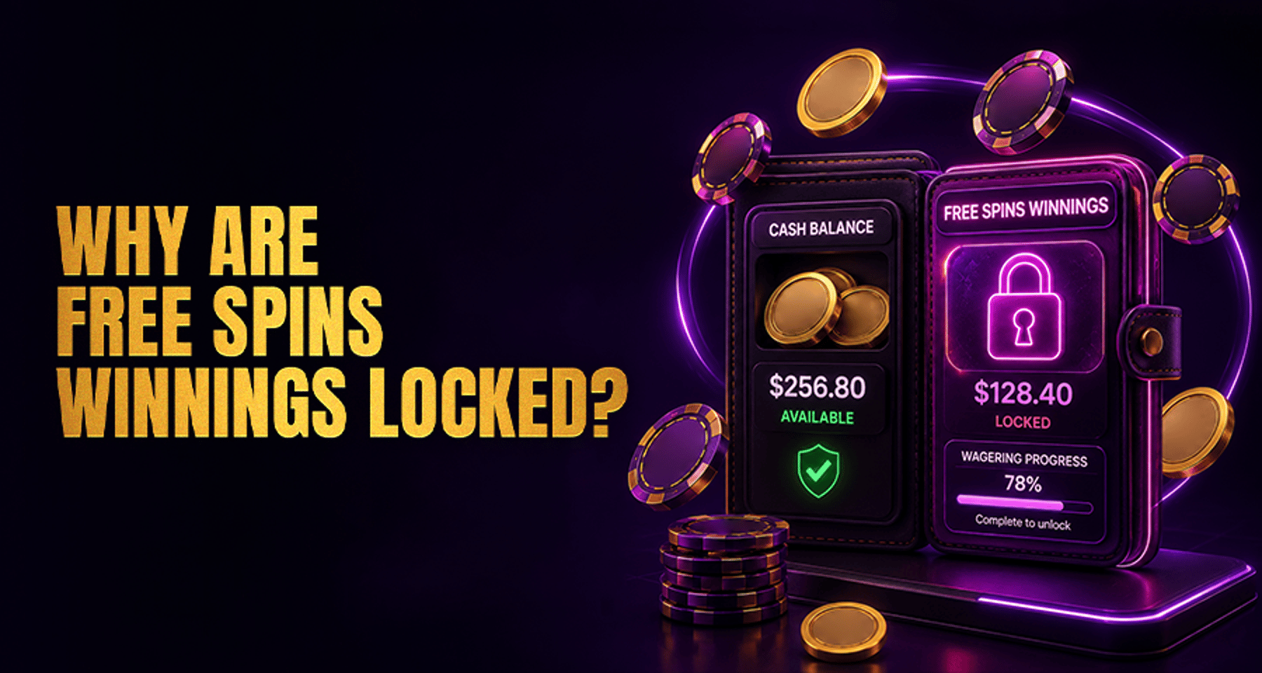 Why Free Spins Winnings Are Locked After You Finish Playing?