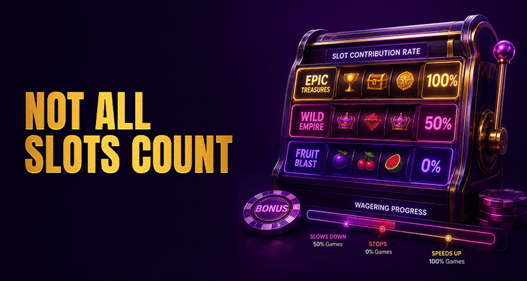 Why Some Slot Games Do Not Count Toward Wagering Requirements?