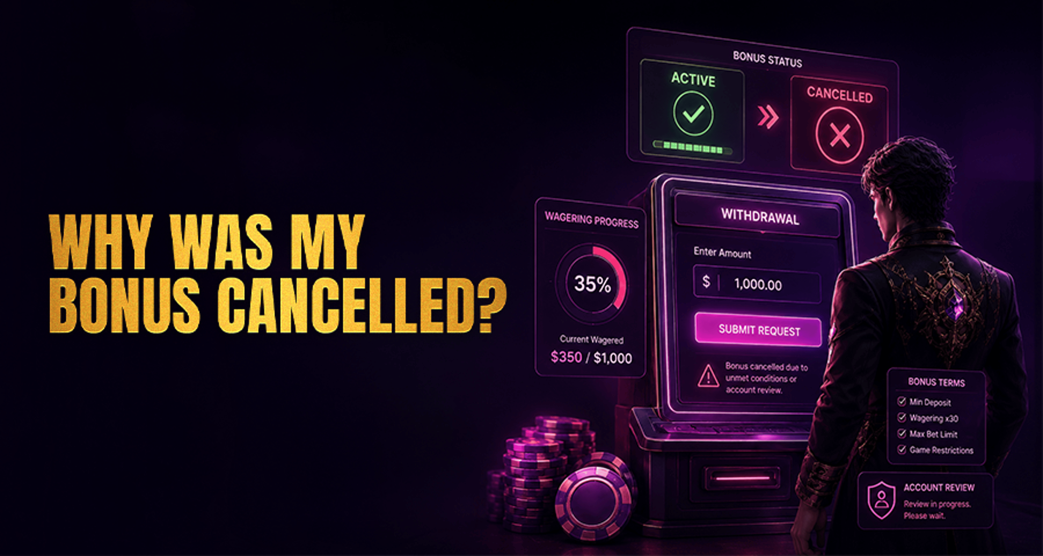Why Your Bonus Was Cancelled After a Withdrawal Request