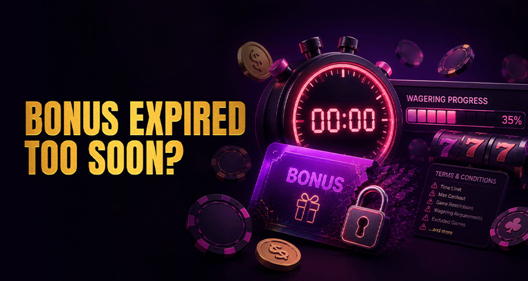 Why a Casino Bonus Expired Before You Finished Wagering?