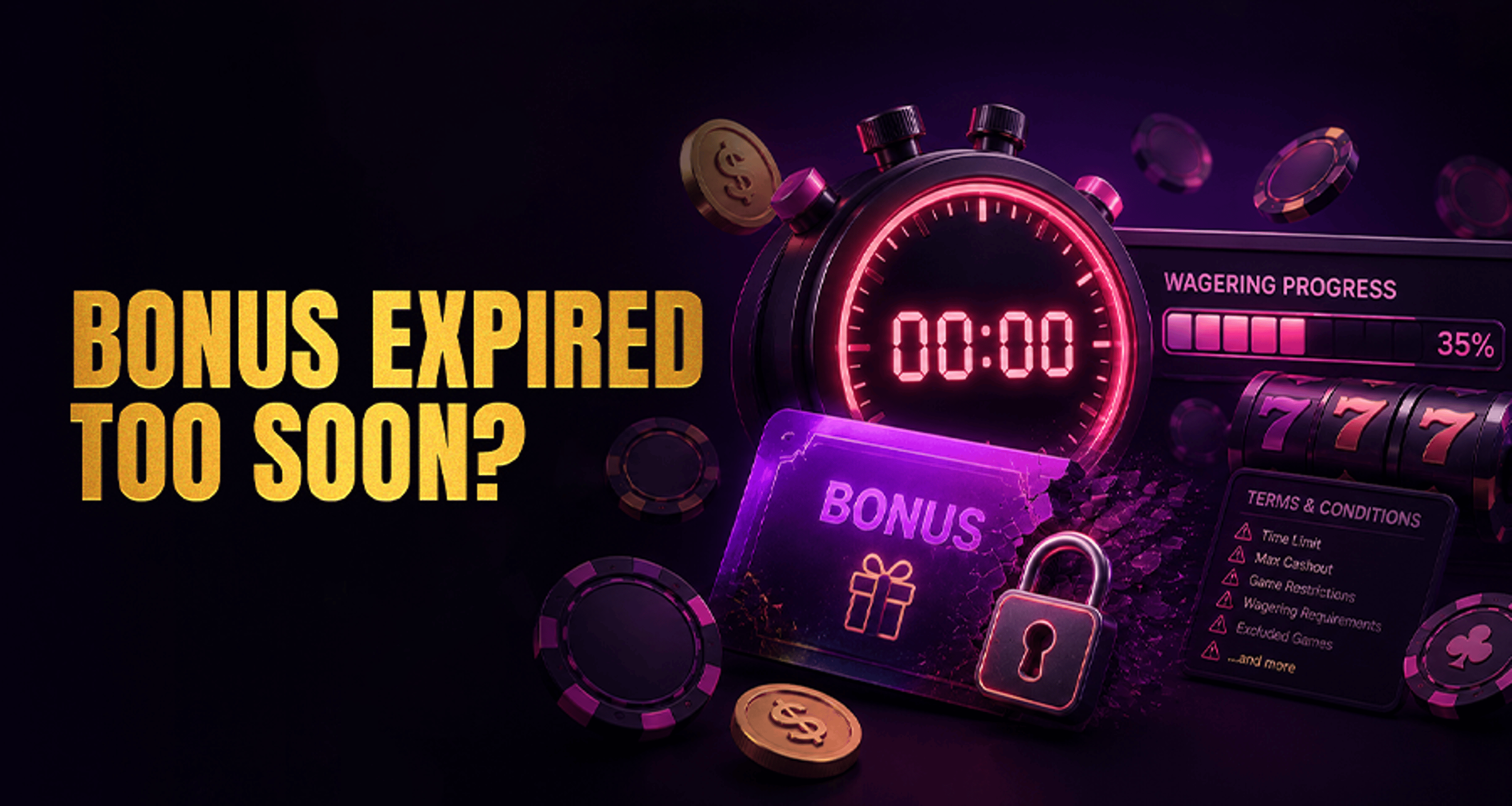 Why a Casino Bonus Expired Before You Finished Wagering?