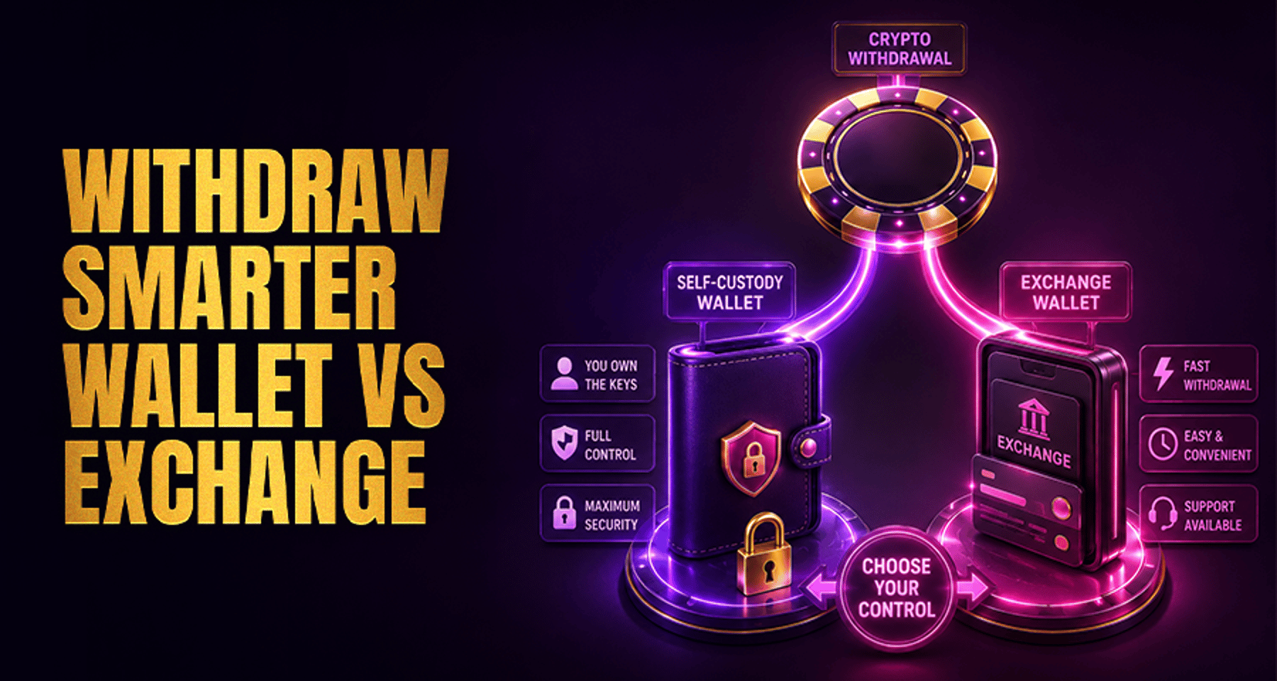 Self-Custody Wallet vs Exchange Wallet for Casino Withdrawals