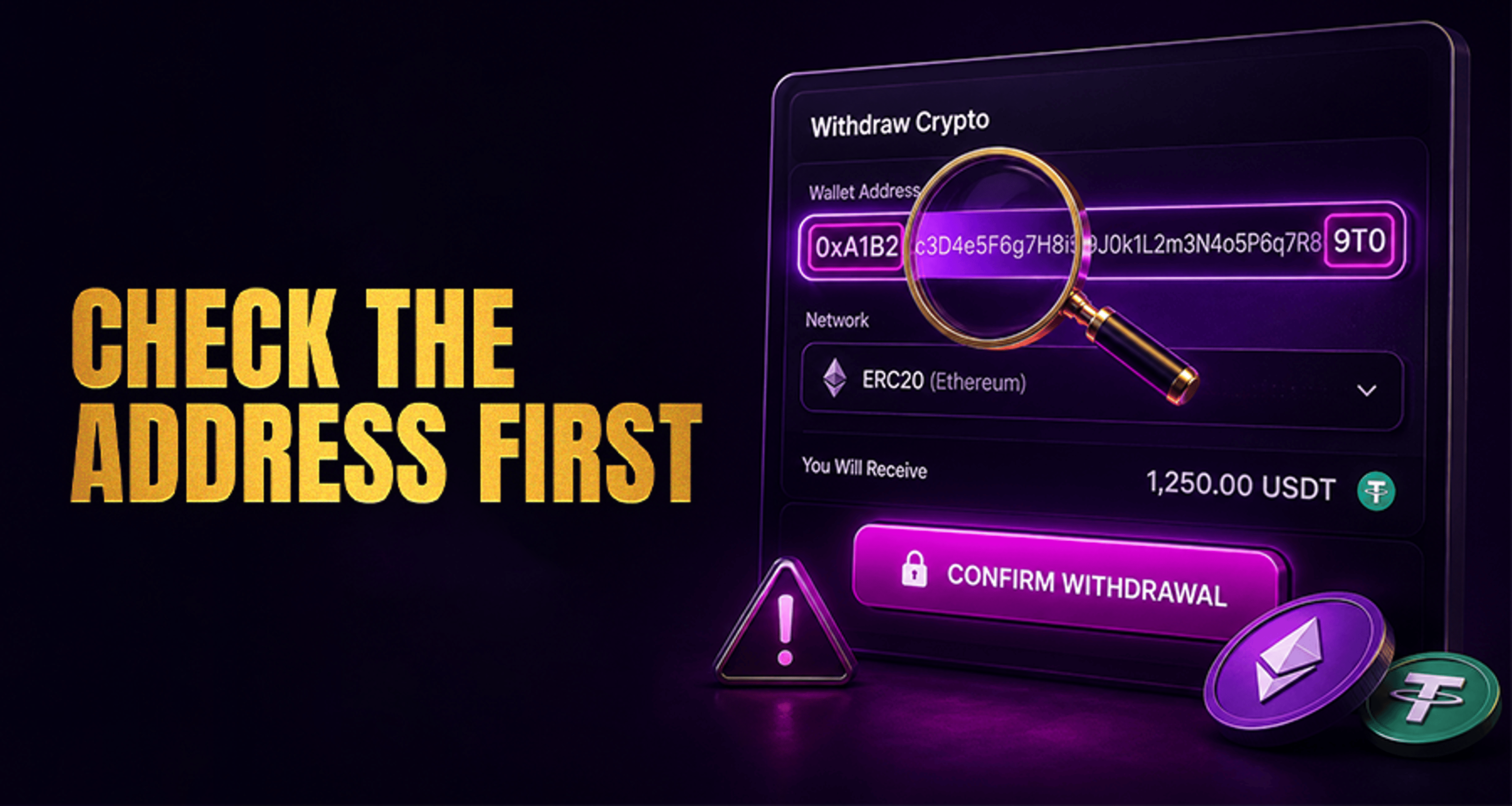 How to Verify a Withdrawal Address Before Submitting?
