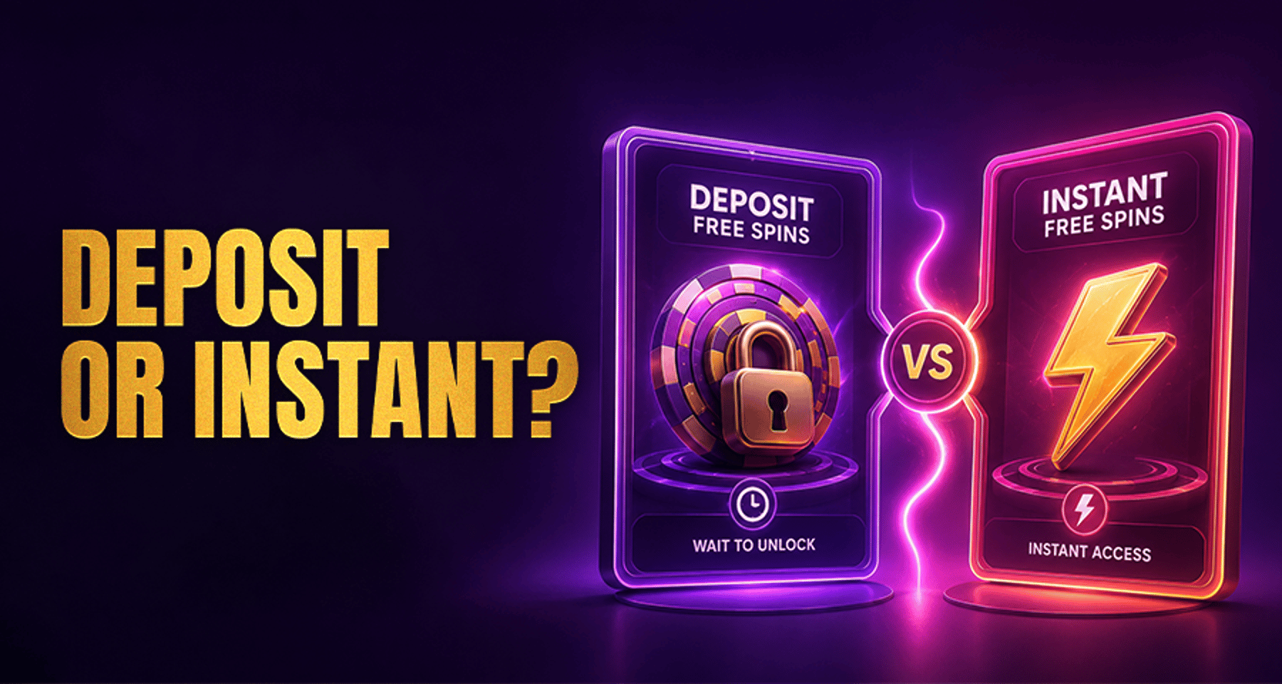 Deposit Free Spins vs Instant Free Spins: What Is the Difference?