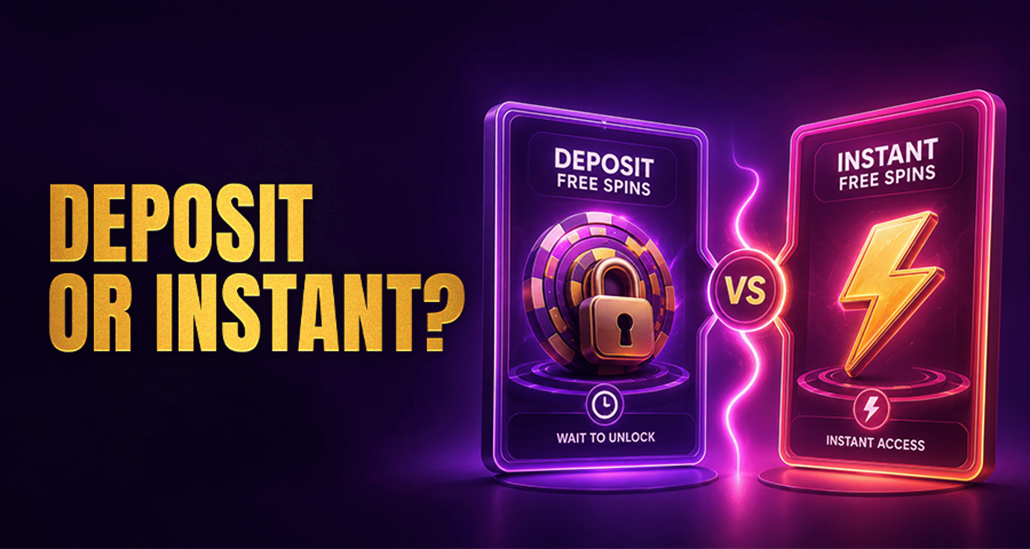 Deposit Free Spins vs Instant Free Spins: What Is the Difference?