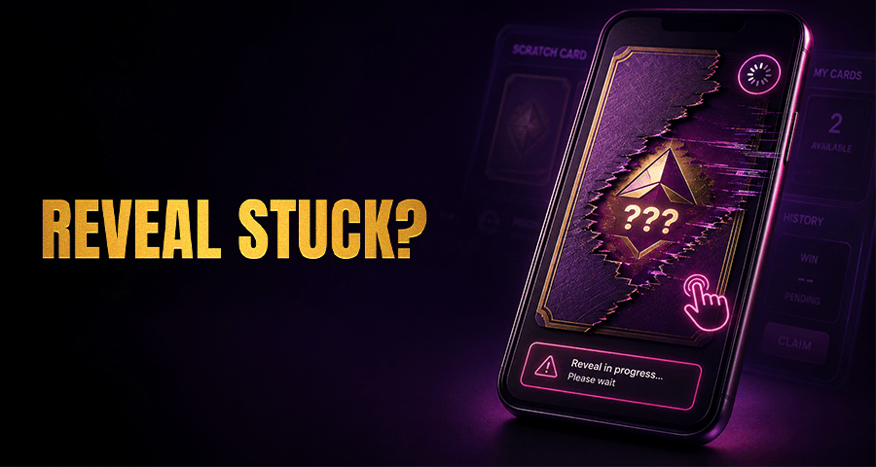 Scratch Card Reveal Error: Frozen, Stuck, or Failed Reveal