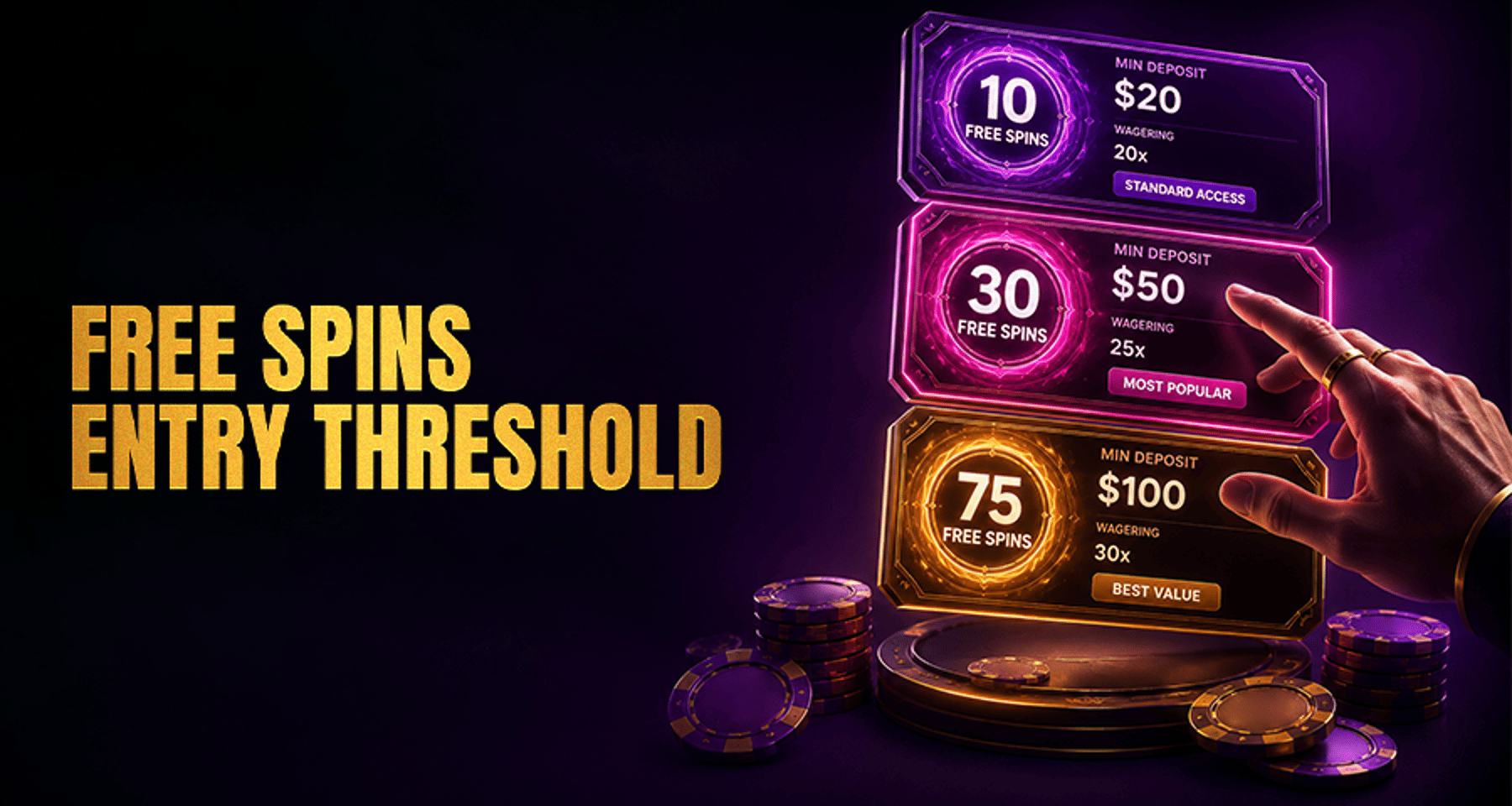Deposit Free Spins Minimum Deposit: How Entry Thresholds Work?