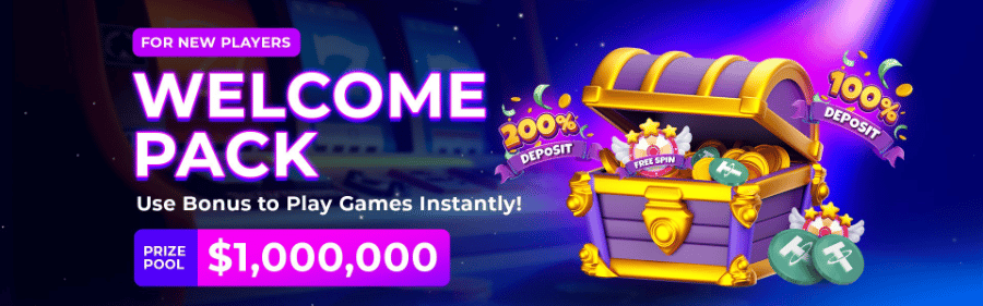 $1,000,000 HunnyPlay's Welcome Bonus Pack