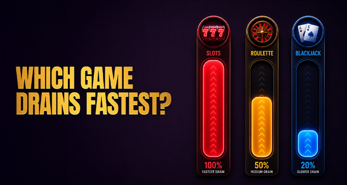 Which Casino Game Drains Your Bankroll Fastest?