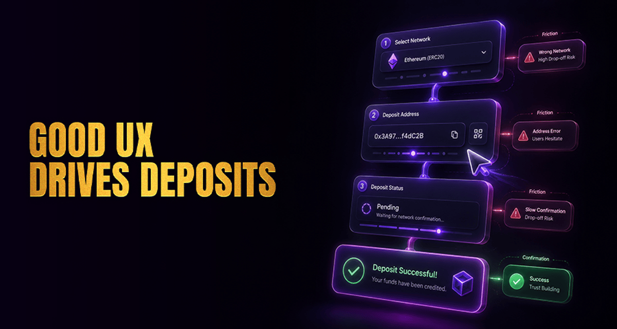 Reducing Friction in UX: How It Impacts Crypto Deposits and Retention