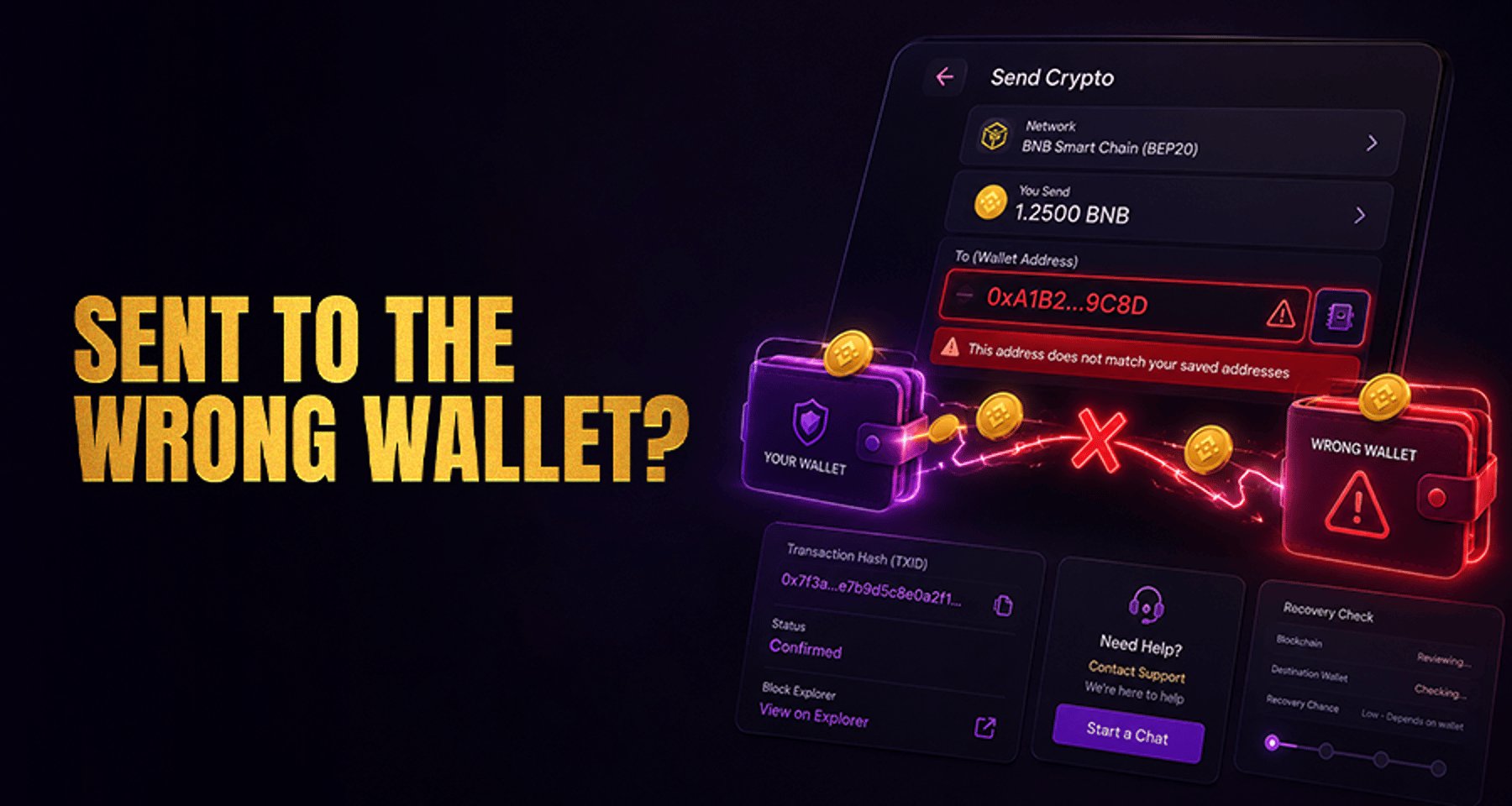 Deposit Sent to the Wrong Casino Wallet Address: What Can You Do?