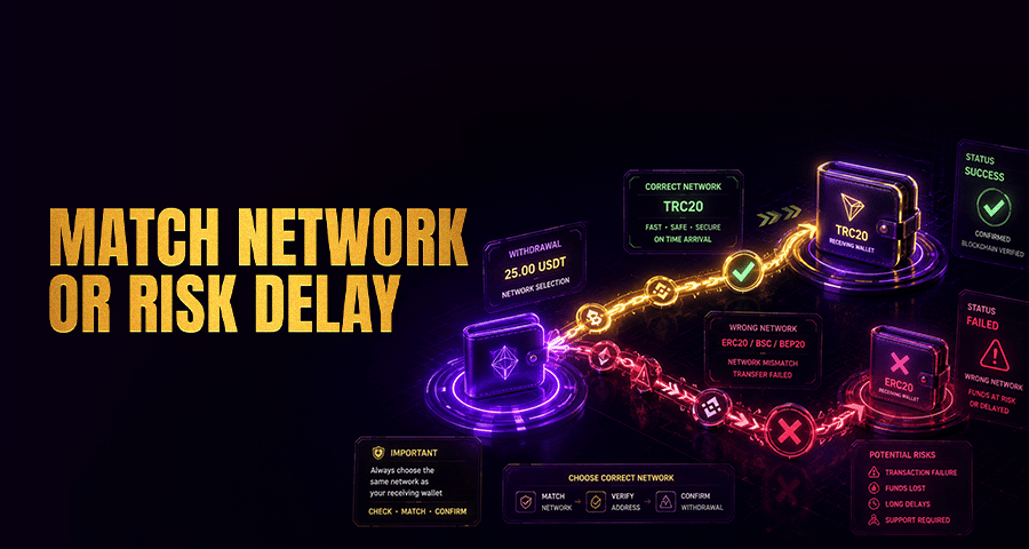 Why Your Withdrawal Network Must Match Your Wallet Network?