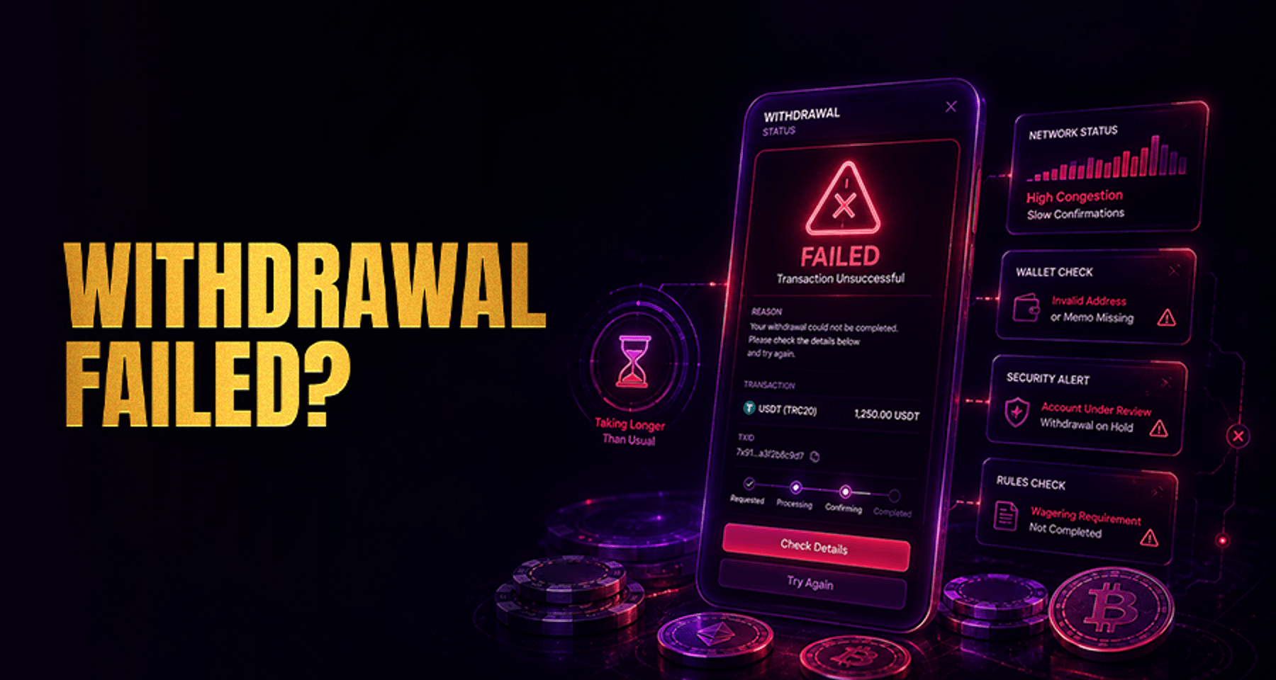 What to Do When a Withdrawal Transaction Shows Failed?