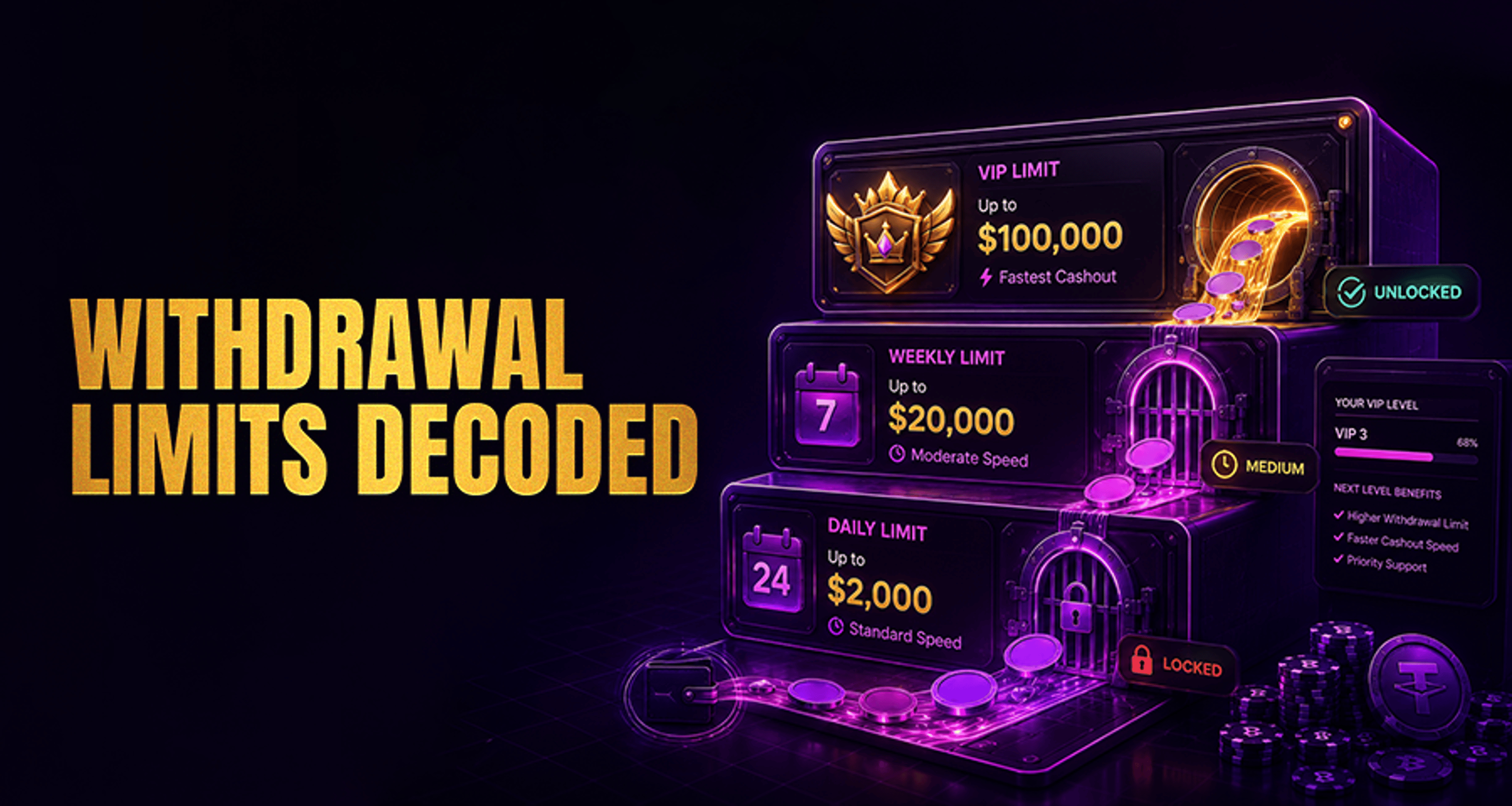 Withdrawal Limits Explained: Daily, Weekly, and VIP Limits