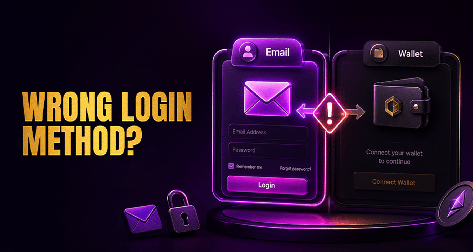 Why You Cannot Log In With Your Email or Wallet?