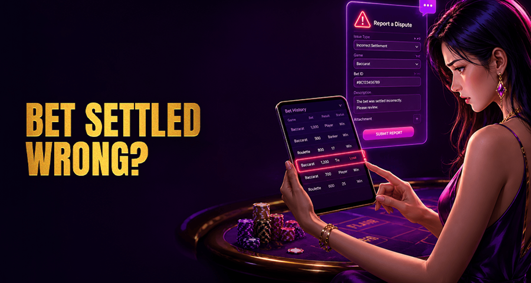 Live Casino Bet Settled Incorrectly: How to Report It?