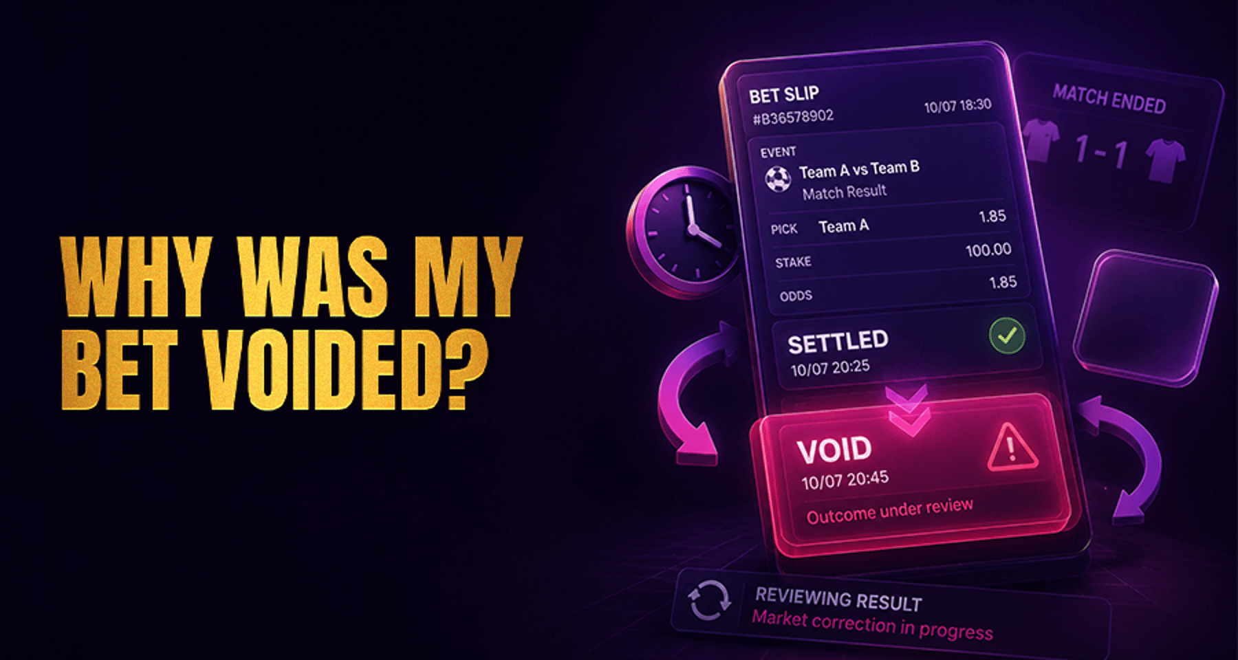 Why Your Bet Was Voided After the Event Ended?