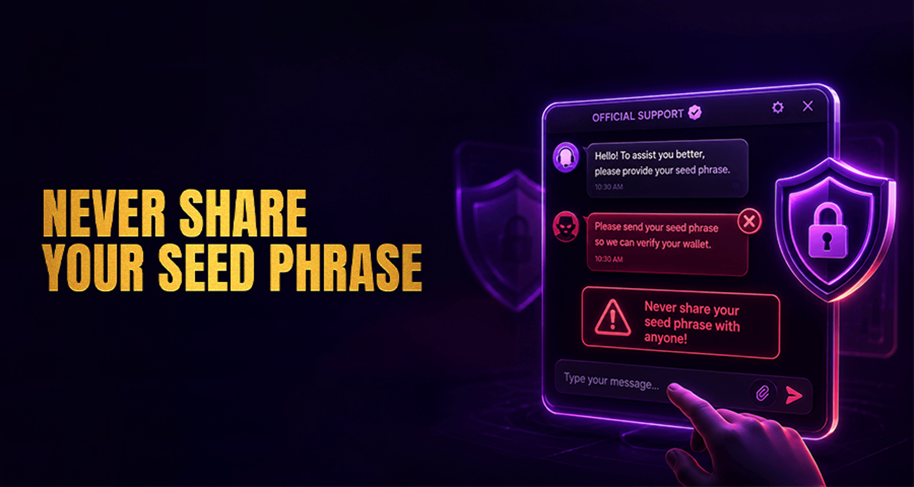 Why Official Support Will Never Ask for Your Seed Phrase?