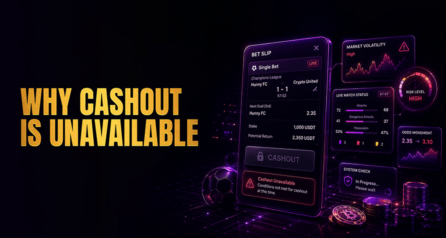 Why Cashout May Be Unavailable on a Sports Bet?