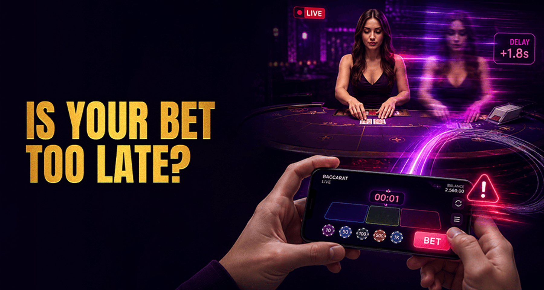 How Live Casino Streaming Delay Affects Your Bets?
