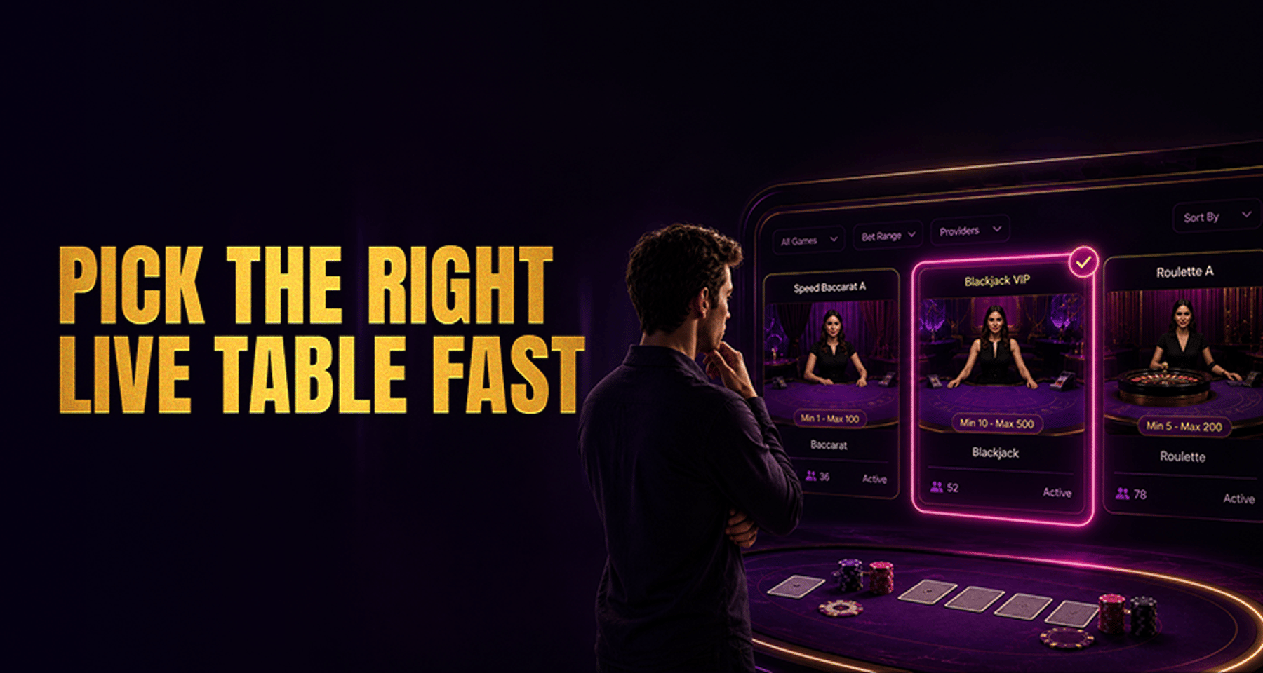 How to Choose a Live Casino Table as a Beginner?