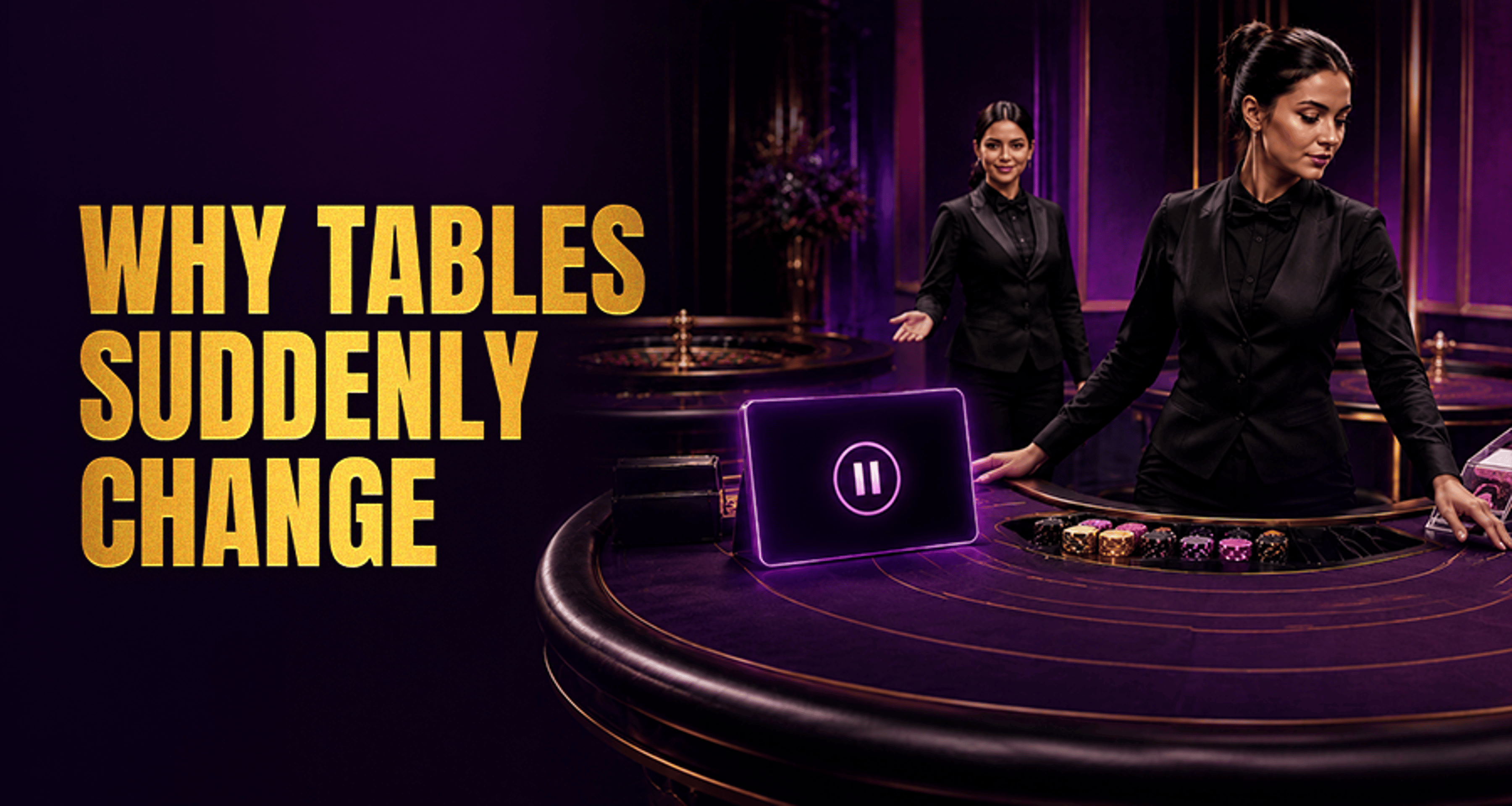 Why Live Casino Tables Close or Change Dealers?