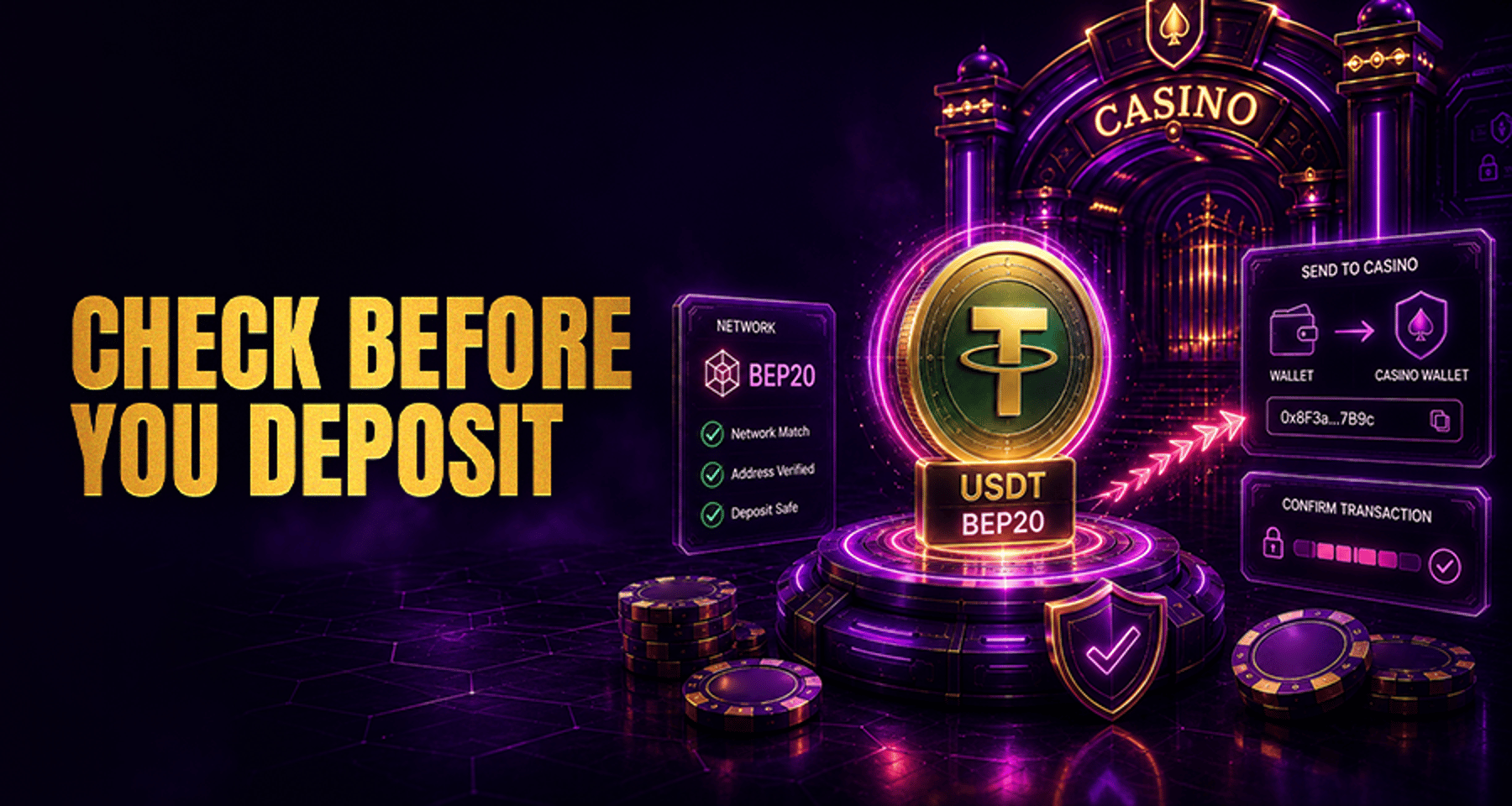 USDT BEP20 Casino Deposits: What Players Must Check First?