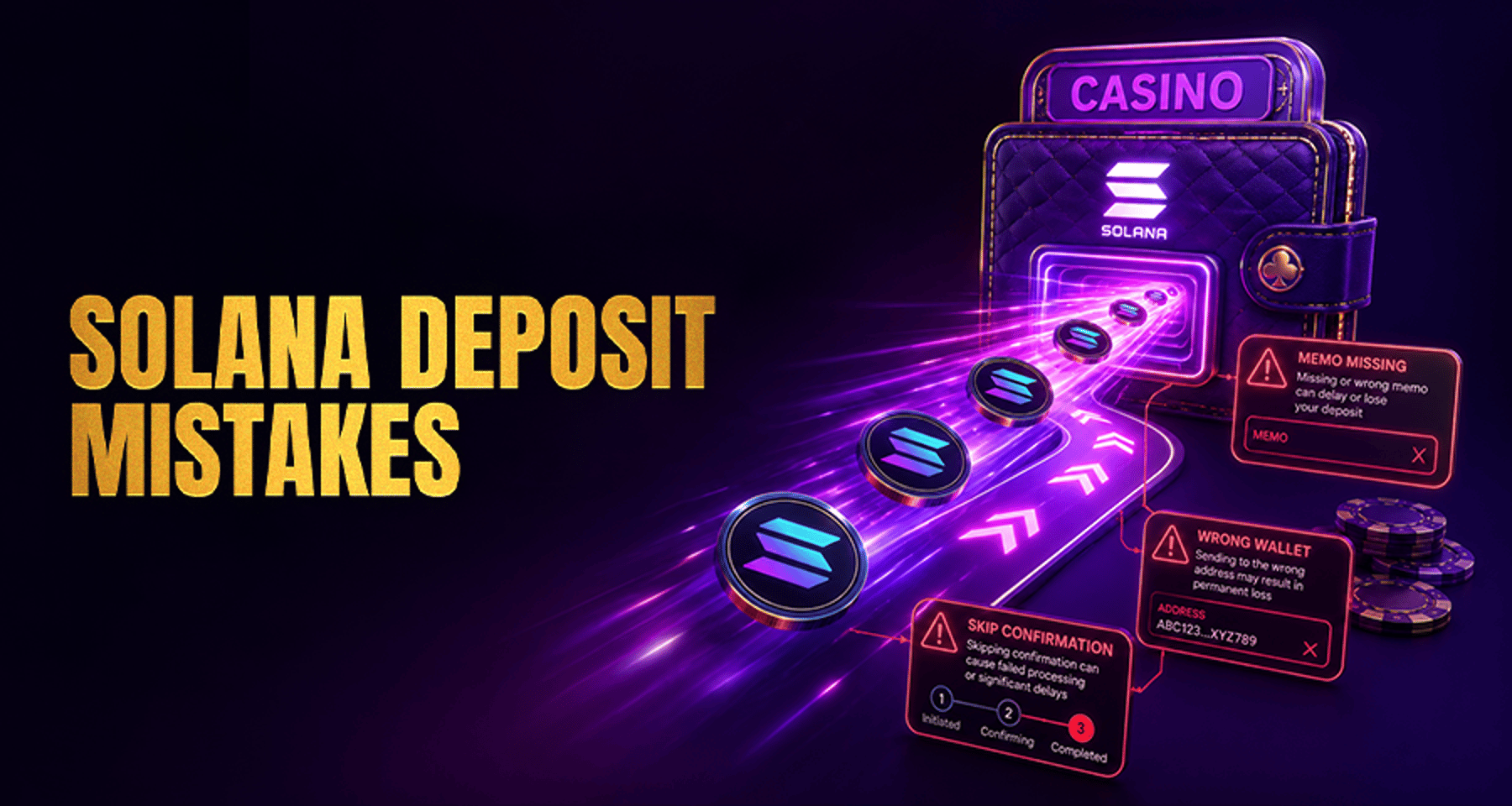 Solana Casino Deposits: Speed, Memo Rules, and Common Mistakes