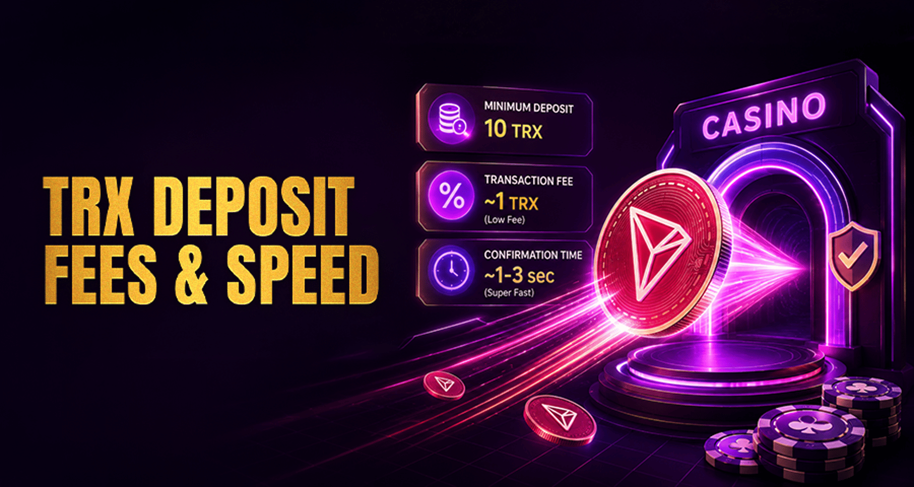 TRX Casino Deposits: Minimums, Fees, and Confirmation Times