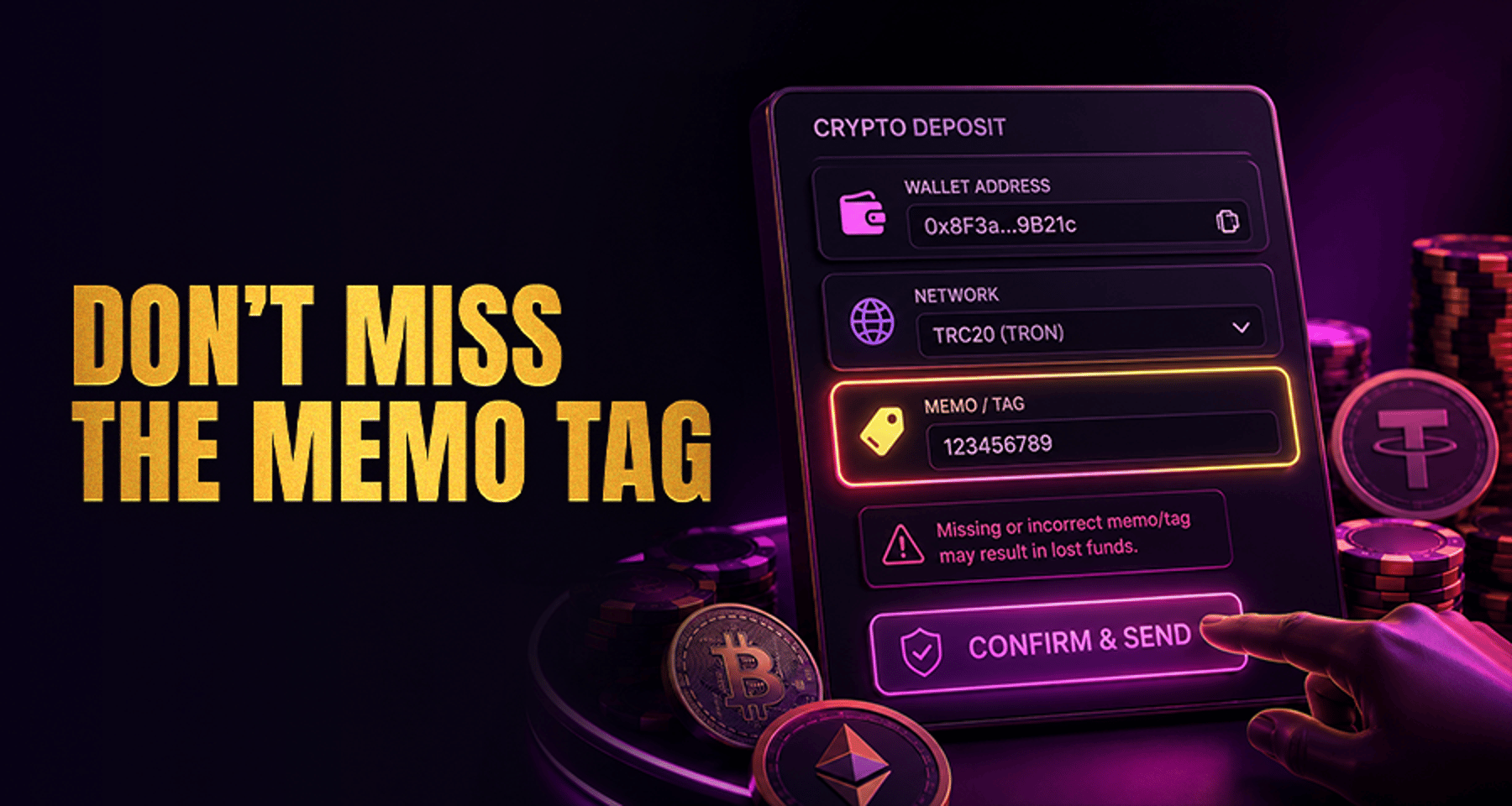 Casino Deposit Memo and Tag Requirements Explained