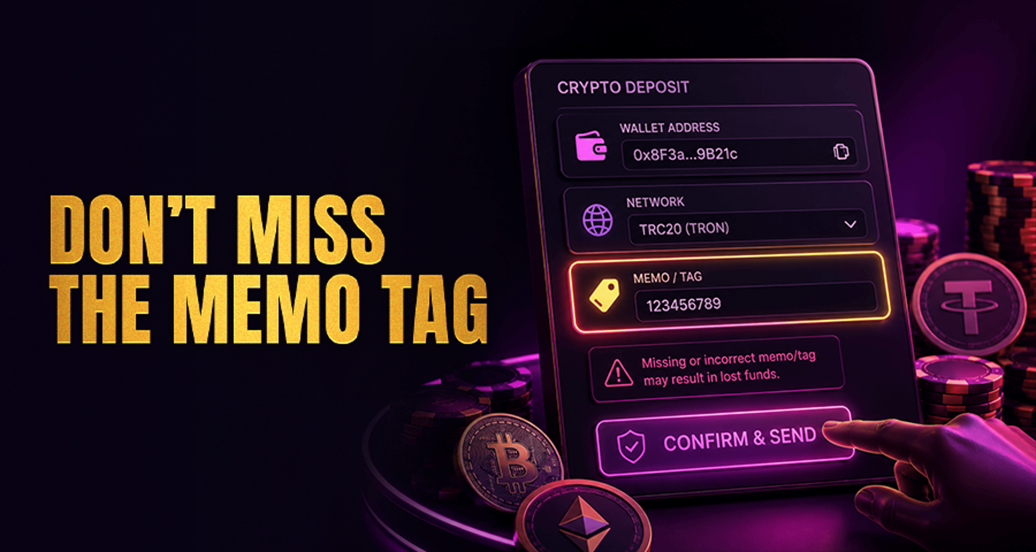 Casino Deposit Memo and Tag Requirements Explained