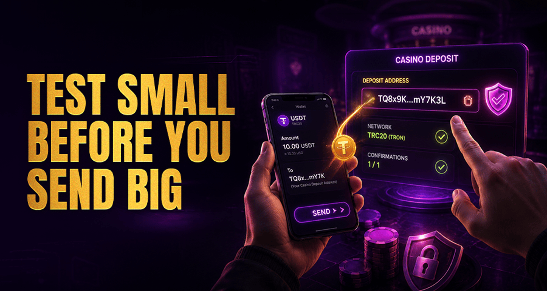 How to Test a New Casino Deposit Address With a Small Transfer?