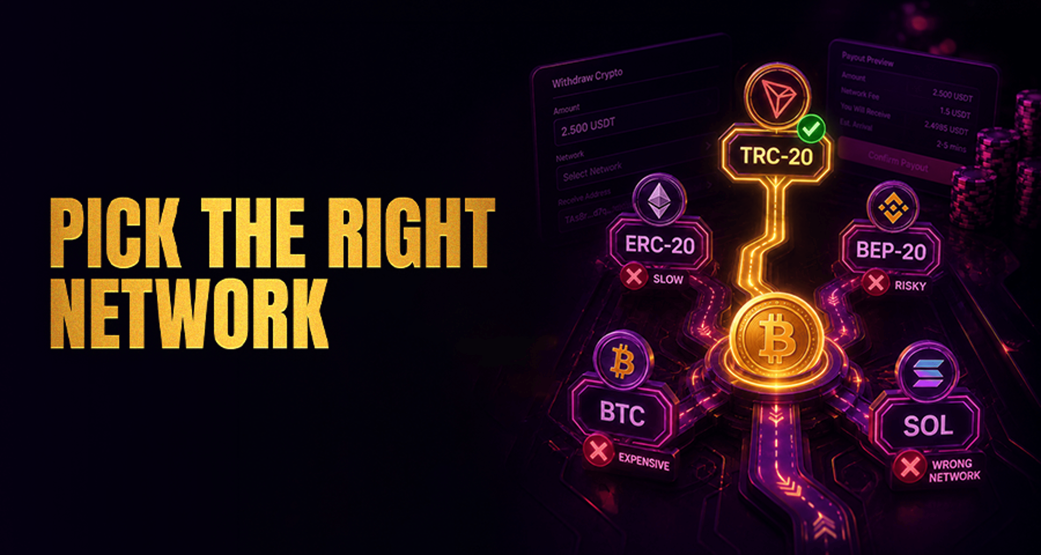 Crypto Casino Withdrawal Networks Explained