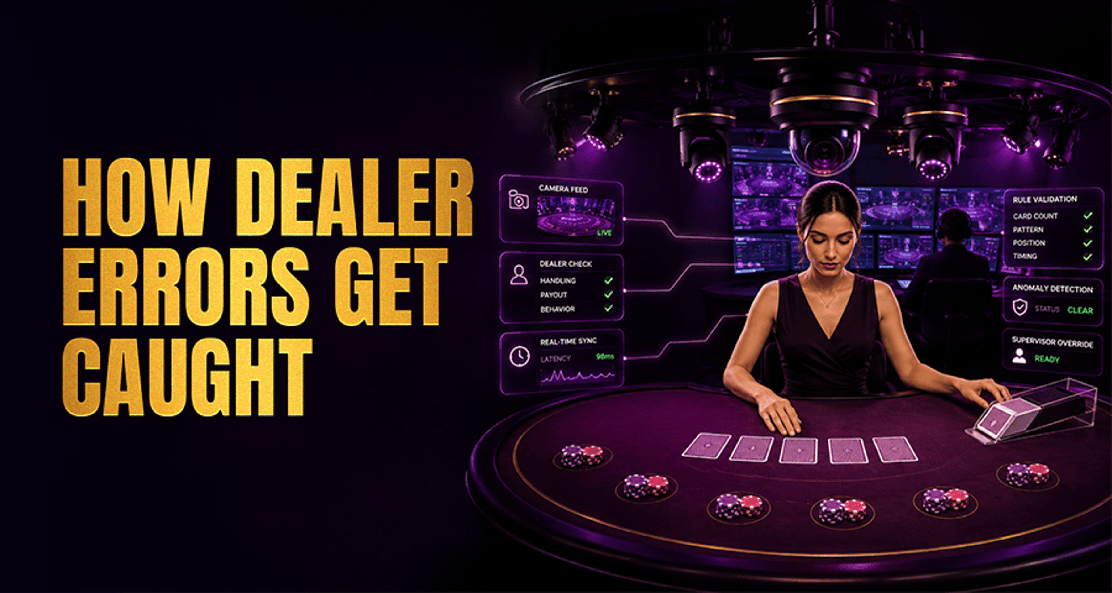 How Live Casino Providers Prevent Dealer Errors?