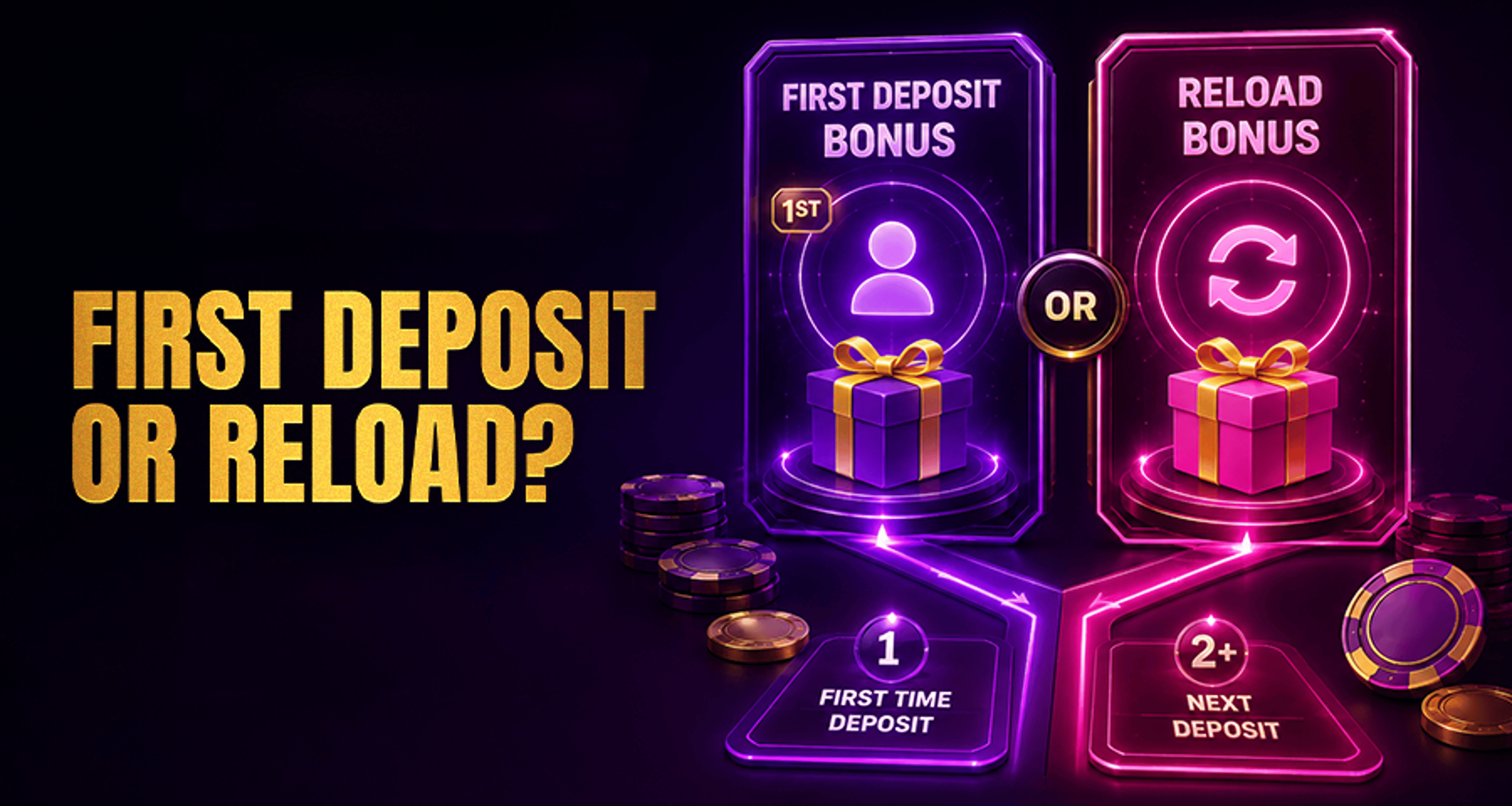 First Deposit Bonus vs Reload Bonus: Key Differences