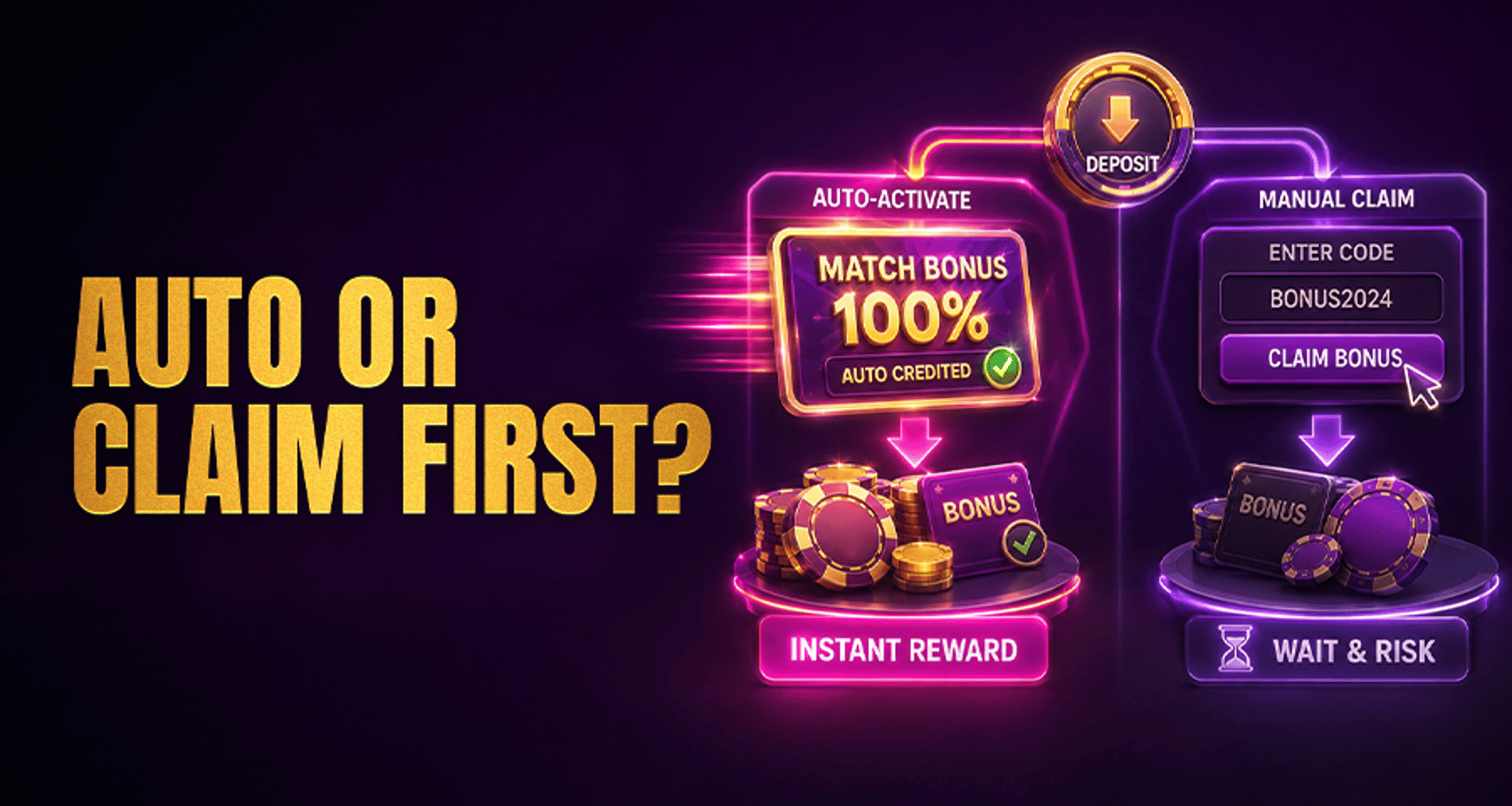 Deposit Match Bonus Opt-In: Automatic vs Manual Activation