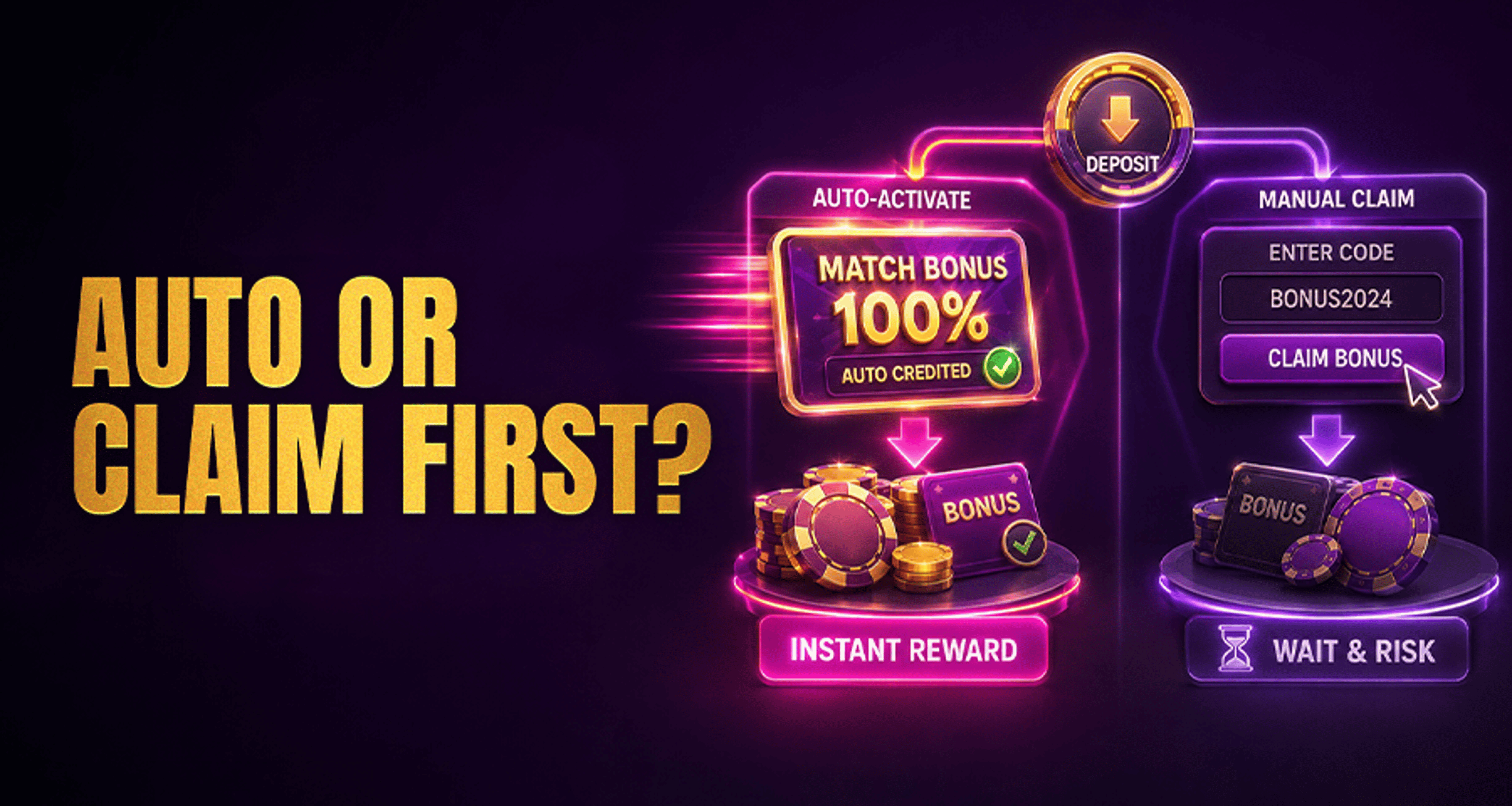 Deposit Match Bonus Opt-In: Automatic vs Manual Activation