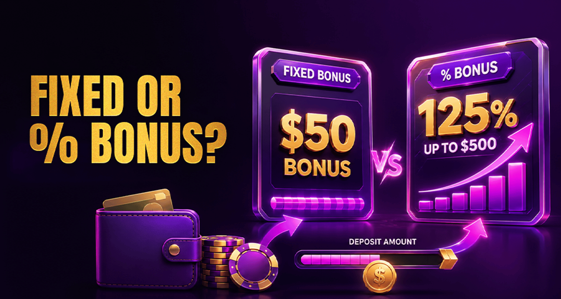 Fixed Bonus vs Percentage Deposit Bonus: What Changes?