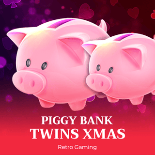 Piggy Bank Twins Xmas